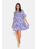 Le Jardin du Lin Kleid in Blau/ Weiß