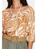 Le Jardin du Lin Bluse in Camel/ Creme
