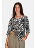 Le Jardin du Lin Bluse in Schwarz/ Creme