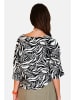 Le Jardin du Lin Bluse in Schwarz/ Creme