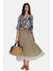 Le Jardin du Lin Bluse in Schwarz/ Creme