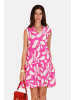 Le Jardin du Lin Kleid in Fuchsia/ Creme