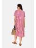 Le Jardin du Lin Kleid in Fuchsia/ Weiß