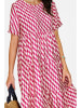 Le Jardin du Lin Kleid in Fuchsia/ Weiß