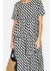 Le Jardin du Lin Kleid in Schwarz/ Weiß