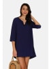 Le Jardin du Lin Kleid in Dunkelblau