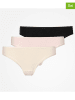 SNOCKS 3er-Set: Strings in Schwarz/ Rosa/ Beige