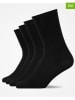 SNOCKS 4-delige set: sokken zwart
