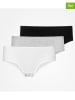 SNOCKS 3er-Set: Pantys in Weiß/ Schwarz/ Grau