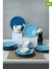 Hermia 18-delig combiservies blauw/lichtblauw/wit