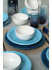 Hermia 18-delig combiservies blauw/lichtblauw/wit