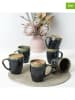 Hermia 6er-Set: Kaffeetassen in Schwarz - 370 ml