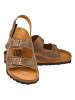 Moosefield Skórzane sandały w kolorze jasnobrązowym