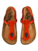 Moosefield Skórzane sandały w kolorze czerwonym