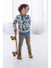 Like Flo Sweatshirt in Creme/ Khaki/ Dunkelblau