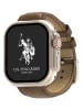 U.S. Polo Assn. Smartwatch in Schwarz/ Khaki
