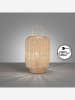 FISCHER & HONSEL Tischleuchte in Beige - (H)28,5 x Ø 16 cm