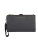 Michael Kors Leder-Geldbörse in Schwarz - (B)19 x (H)14 x (T)2 cm