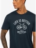 super.natural Shirt "Better Bike" donkerblauw
