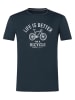 super.natural Shirt "Better Bike" in Dunkelblau