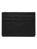 Tommy Hilfiger Skórzane etui w kolorze czarnym na karty - 10 x 7,5 x 0,50 cm
