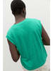 Ecoalf Lniana koszulka w kolorze zielonym