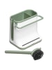 Chefware Gootsteen organizer wit/groen - (B)13,5 x (H)15,5 x (D)10,5 cm