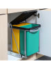 Nordheim Einbau-Mülleimer in Grün/ Gelb - 2x 8 l
