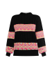 IZIA Pullover in Schwarz/ Pink