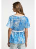 IZIA Bluse in Blau/ Weiß
