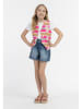 IZIA Weste in Pink/ Creme