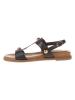 INUOVO Leder-Sandalen in Schwarz