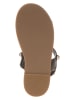 INUOVO Leder-Sandalen in Schwarz