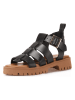 INUOVO Leder-Sandalen in Schwarz