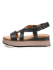 INUOVO Leder-Sandalen in Schwarz