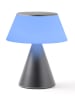 Lexon Ledtafellamp "Luma L" grijs - (H)15 x Ø 15,6 cm