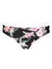 LASCANA Bikini-Hose in Schwarz/ Pink/ Grün