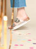 Birkenstock Leder-Pantoletten "Arizona" in Silber - Weite S