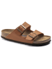 Birkenstock Pantoletten "Arizona" in Hellbraun - Weite S
