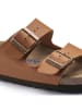 Birkenstock Pantoletten "Arizona" in Hellbraun - Weite S