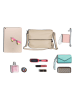 Lucca Baldi Leder-Umhängetasche in Beige - (B)36 x (H)23 x (T)10 cm