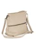 Lucca Baldi Leder-Umhängetasche in Beige - (B)36 x (H)23 x (T)10 cm