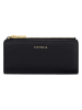 COCCINELLE Leder-Geldbörse in Schwarz - (B)19 x (H)9 cm