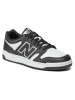 New Balance Leder-Sneakers "BB480" in Weiß/ Schwarz