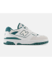 New Balance Leder-Sneakers "550" in Weiß/ Grün