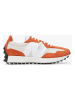 New Balance Skórzane sneakersy "327" w kolorze biało-pomarańczowym