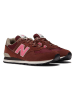 New Balance Skórzane sneakersy "574" w kolorze czerwonym