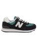 New Balance Skórzane sneakersy "U574" w kolorze zielono-czarnym