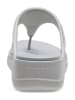 Crocs Teenslippers "Boca Sequin Wedge" grijs