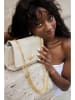 Christian Laurier Leder-Umhängetasche "Hera" in Beige - (B)21 x (H)15 x (T)7 cm